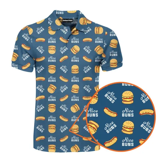 Discover Nice Buns Golf Polo Shirt for Men