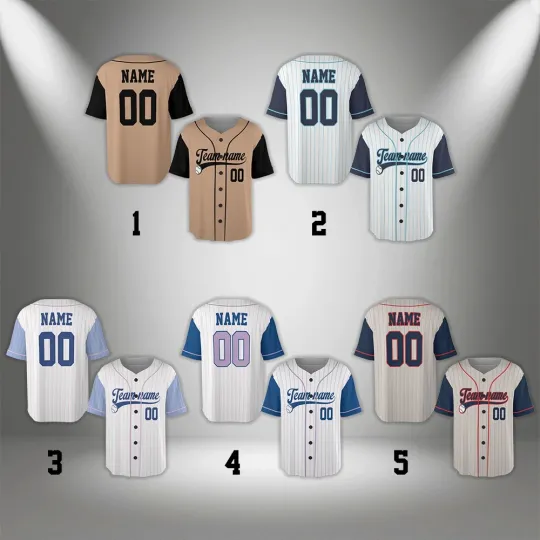 Discover Personalized Team Name Number Baseball Jersey, Baseball Jersey Gift Birthday Fan