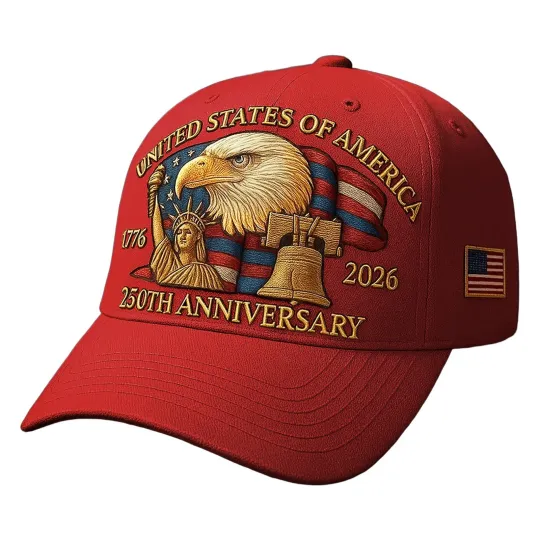 Discover U.S. 250th Anniversary Dad Hat – American Eagle Streetwear Baseball Cap