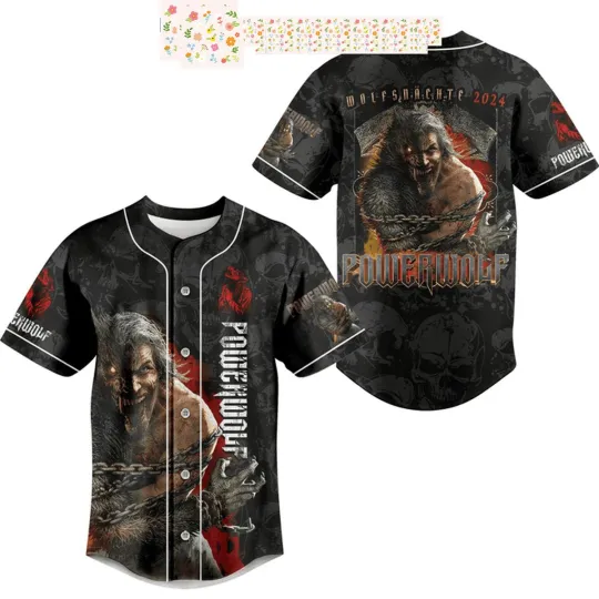 Discover Powerwolf Venom of Venus Personalized Baseball Jersey