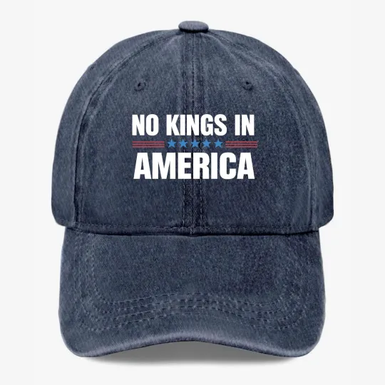 Discover No Kings in America Hat Patriotic USA Democracy Statement Cap