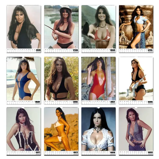 Discover Caroline Munro Full Photo Calendar 2026/27 Vertical Wall Calendar Choose Start