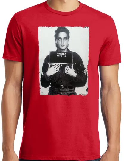 Discover Elvis Presley Mugshot T-Shirt Men Women