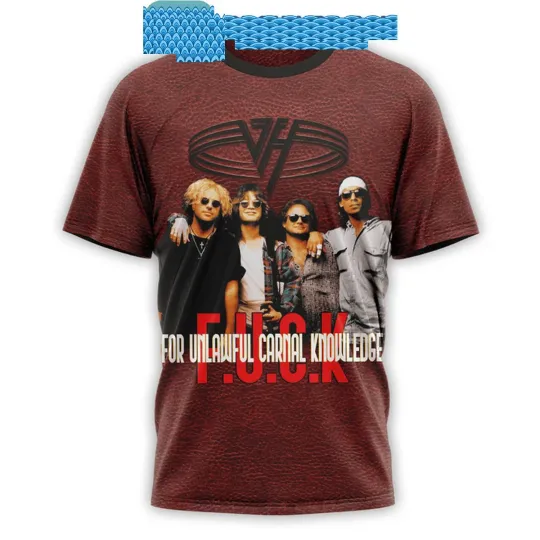 Discover Sammy Hagar Red Rocker 3D T-Shirt Shirt for Unlawful Carbal Knowledge Hoodie