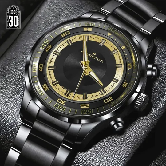 Discover Evil Requiem x Leon Scott Kennedy Black Stainless Steel Watch