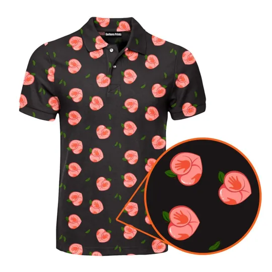 Discover Nice Peaches Golf Polo Shirt for Men