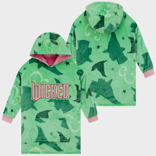 Discover Wicked Lounge Hoodie Reversible Blanket Hoodie for Girls Glinda and Elphaba