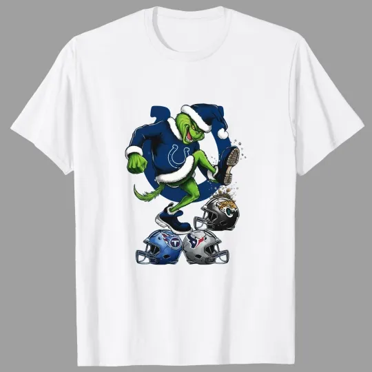 Discover The funny character Indianapolis Colts stomp on football T-Shirt