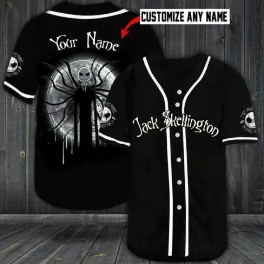 Discover Personalized Jack Skellington The King Of Halloween Jersey Baseball Shirt