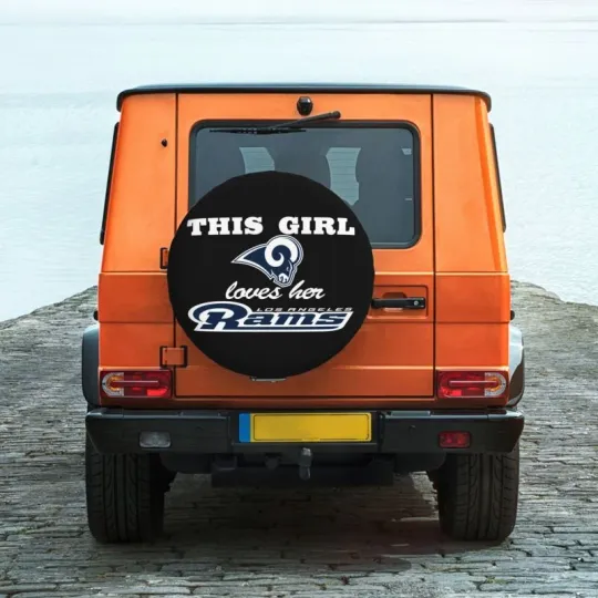 Discover "This Girl Loves Her" St. Louis Rams Spare Tire Cover