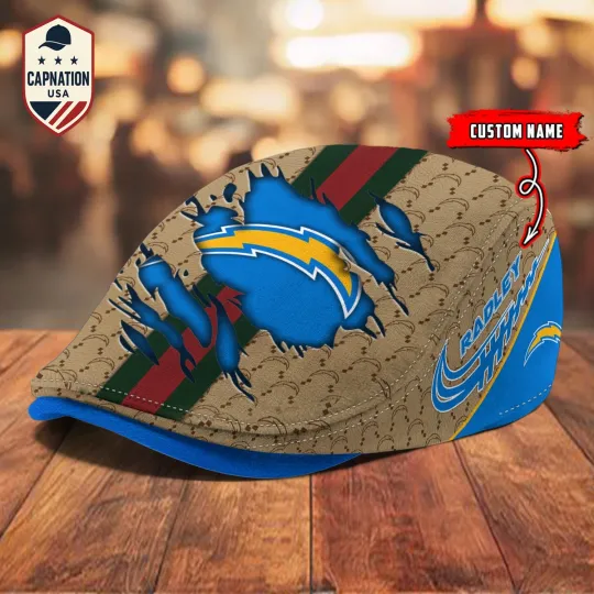 Discover Los-Angeles-Chargers Jeff Cap football Newsboy Cap Golf Cap Driving Gift for Men