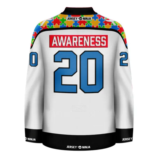 Discover Autism Awareness Men's Hockey Jersey
