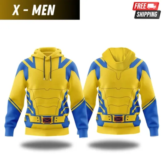 Discover Deadpool 3 Wolverine Cosplay Hoodie |  Wolverine 3D Printed Pullover Hoodie Gift
