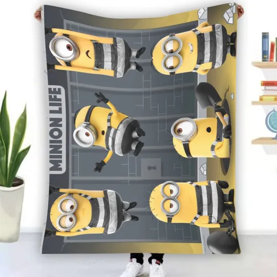 Discover The Minion Life Fleece Blanket