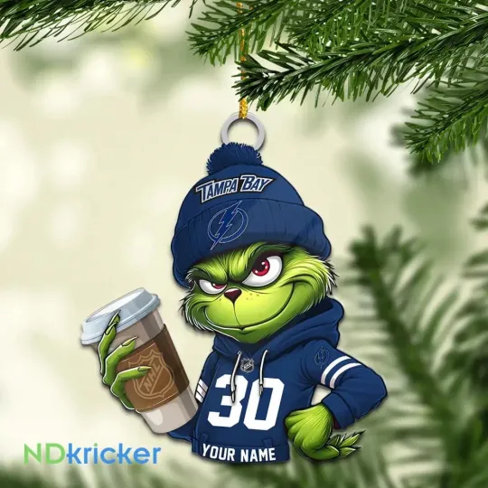 Discover Personalized Tampa Bay Team Lightning Sport Christmas Ornament, For Hockey Fan