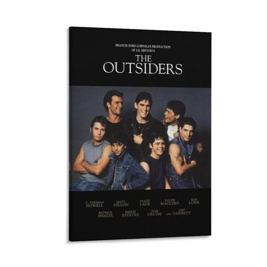 The Outsiders Movie Poster Teen Drama Office Poster Canvas