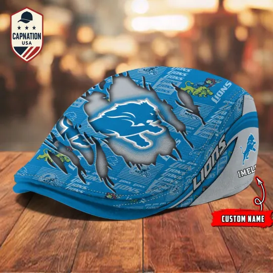 Discover Detroit-Lions Jeff Cap football Newsboy Cap Golf Cap Driving Hat for Men