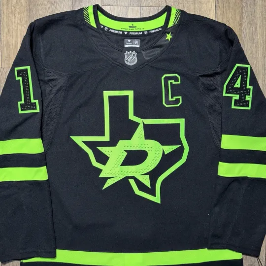 Discover Dallas Stars Jamie Benn Neon Alternate Hockey Jersey