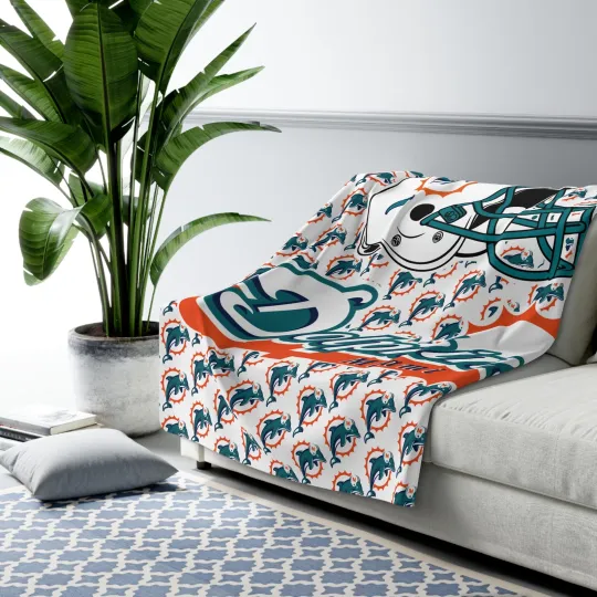 Discover Miami Dolphins Fleece Blanket