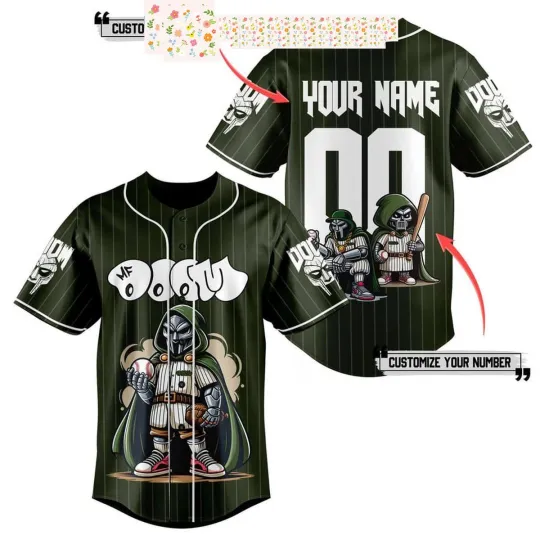 Discover MF Dooom Super Villain Personalized Baseball Jersey
