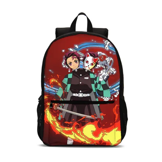 Discover demon tanjiror Fire Students Backpack, School Bag, Back To School Gift