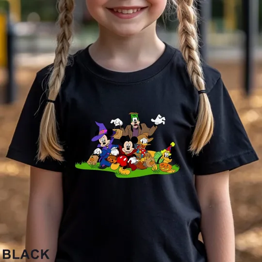 Discover Retro Disney Mickey Friends Halloween T-Shirt