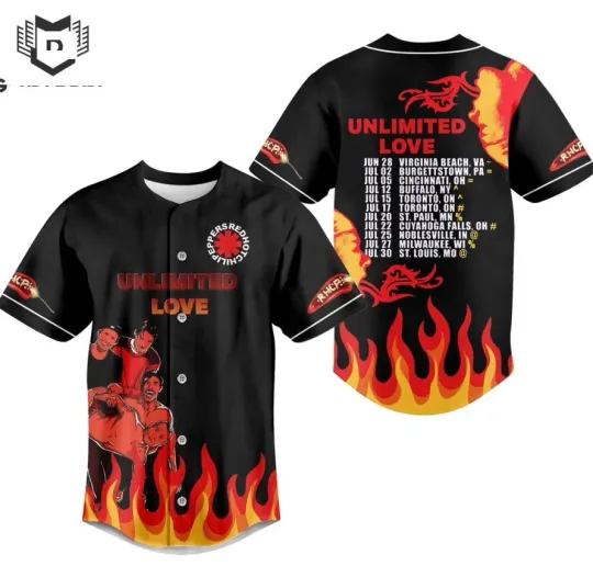 Discover Red Hot Chili PeppersUnlimited Love Baseball Jersey