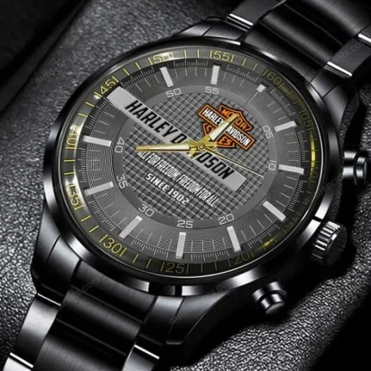 Discover Harley Motor Racing Davidsonn Black Stainless Steel Watch For Men