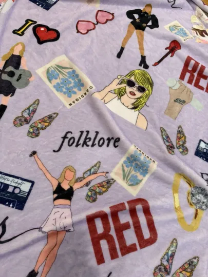 Discover Taylorr Swifts Soft Fleece Throw Blanket, Gift For Fans