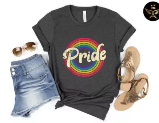 Pride Shirt, LGBTQ Shirt, Pride Month Shirt, Gay Pride Dart Grey 2D T-SHIRT