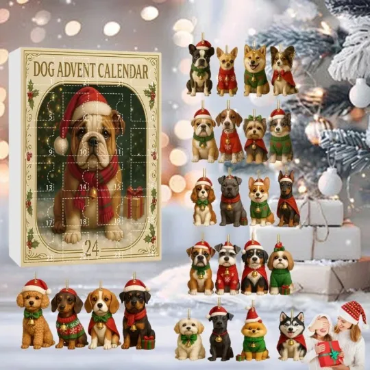 Discover Acrylic Advent Calendar Blind Box Set with 24 Festive Pet Themed Christmas Countdown Pieces