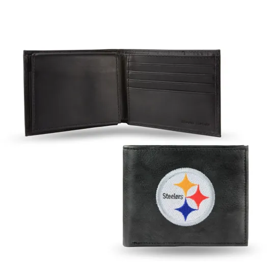 Discover Pittsburgh Steeler Leather Bifold Wallet