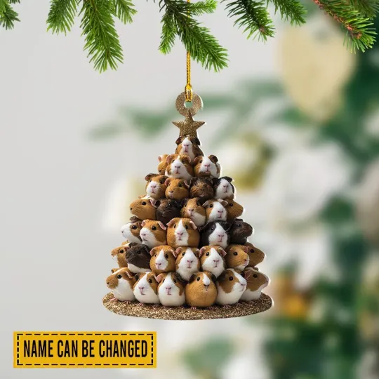 Discover Guinea Pig Christmas Ornament, Animal Christmas Tree Hanging Tree