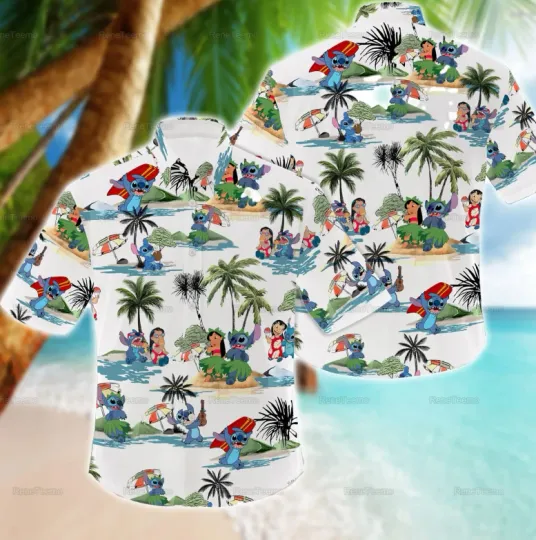 Discover Lilo And Stitch Hawaiian Shirt for Men and Women
