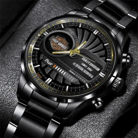 Discover Harley Motor Racing Davidsonn Black Stainless Steel Watch For Men