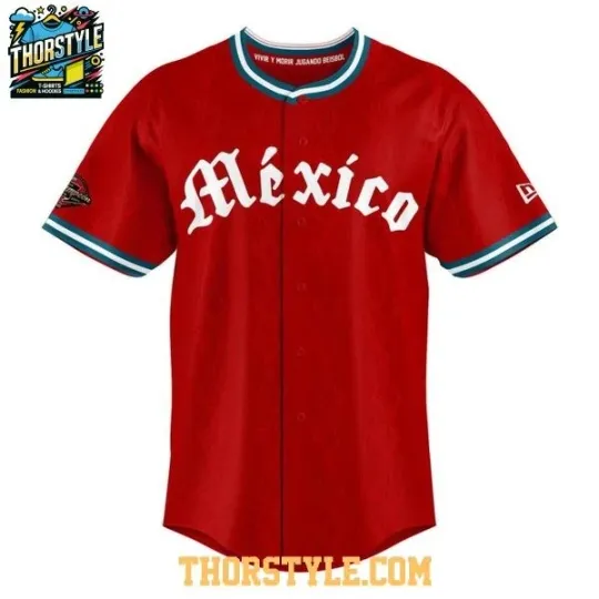Discover Diablos Rojos del Mexico 2026 All Red Uniform Personalized Baseball Jersey