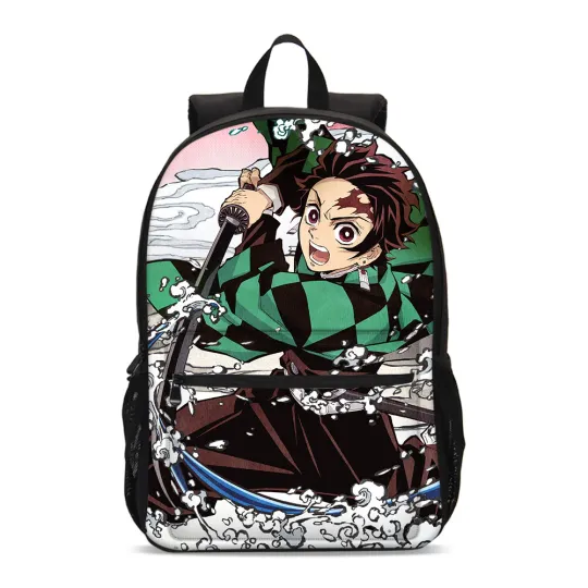 Discover demon Tanjirou Students Backpack, School Bag, Back To School Gift