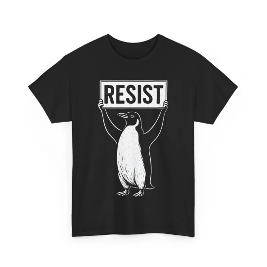 Discover Resist Penguin Shirt, Resist Penguins Women Men Funny T-shirt