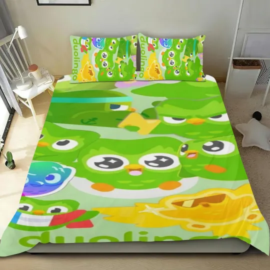 Discover 3-Piece Kids Bedding Set with Duvet Cover All Season Soft and Lightweight