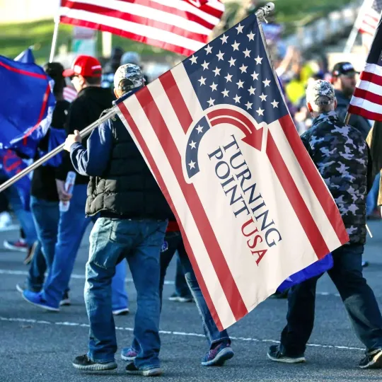 Discover Charlie Kirk Flag - Turning Point USA Garden Flag