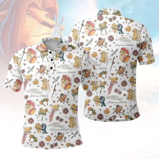 Discover The Lion King Simba And Friends Hakuna Matata Animal Kingdom Polo Shirt