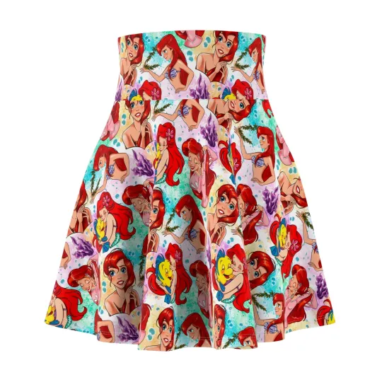 Discover Little Mermaid Women's Skater Skirt, Gift for Her