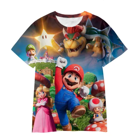 Discover Super Mario Bros Princess Peach 3D T-Shirt for Adults and Kids