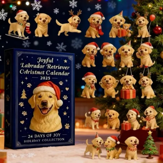 Discover Fun Golden Retriever Advent Calendar 2025, Puppy-Themed Gift Christmas