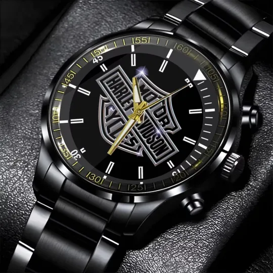 Discover Harley Motor Racing Davidsonn Black Stainless Steel Watch For Men