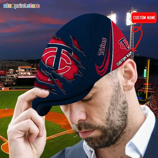 Discover Minnesota Team Twins Jeff Cap Driving Cap Golf Cap Newsboy Cap