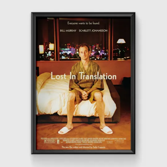 Discover Lost in Translation Movie Poster Scarlett Johansson Premium Matte Vertical Poster