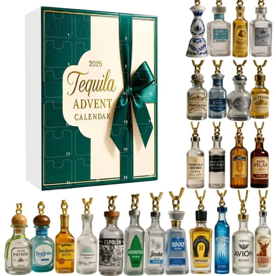 Discover 2025 Tequila Advent Calendar, 24 Days of Spirits Premium Tequila Mini Bottles Set