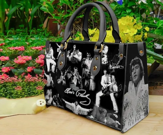 Discover Elvis Presley Music Women Leather Handbag, Elvis Presley Lover Handbag