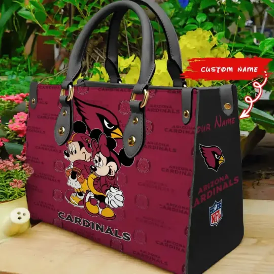 Discover Personalized Arizonna Football Team Cardinalss Leather Handbag